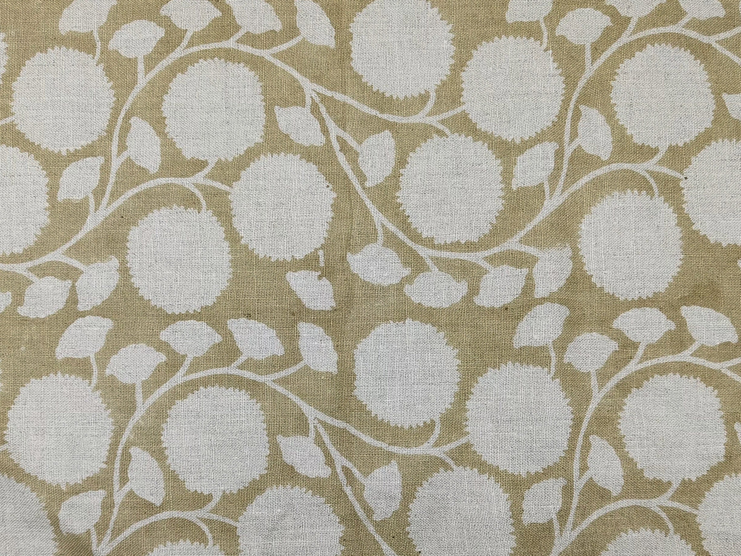 Linen Fabric, Sudarshan, Block Print, Fabric By Yard, Indian Handloom Fabric, Home Décor