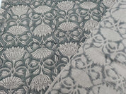 Block Print Linen Fabric, Ulta Kamal  Handblock Pure Linen Fabric  Heavy Weight 180Gsm  Printed Fabric For Upholstery, Curtains, Cushions