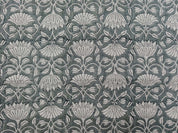Block Print Linen Fabric, Ulta Kamal  Handblock Pure Linen Fabric  Heavy Weight 180Gsm  Printed Fabric For Upholstery, Curtains, Cushions