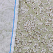 6 Kamal Unique Block Print Patterned Linen Flax Fabric  Decorative Fabric By The Yard  Pillow Cases & Cushion Cover