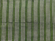 Block Print Linen Fabric, Rubik'S Cube  Green Geometric Block Print Linen Fabric, Also Cotton By The Yard, Modern Home Decor Fabric, Upholstery Cushion Pillow