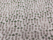 Linen Fabric, Rajnigandha, Block Print, Fabric By Yard, Indian Handloom Fabric, Home Décor