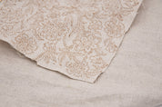 Pure linen 58" wide block print fabric by the yard,  curtain yardage, Floral Indian fabric, printed curtains - Jarul