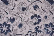Hand Block Print, fabric by the yard, luxury fabric Linen, printed fabric, upholstery cushion, Pure Linen - Gul Mehandi