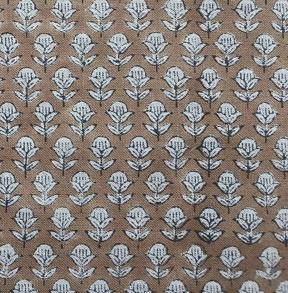Thick Linen 58"Wide, Most Popular Block Print Fabric For Home Decors best for upholstery, Cushion Cover - TARANGINI