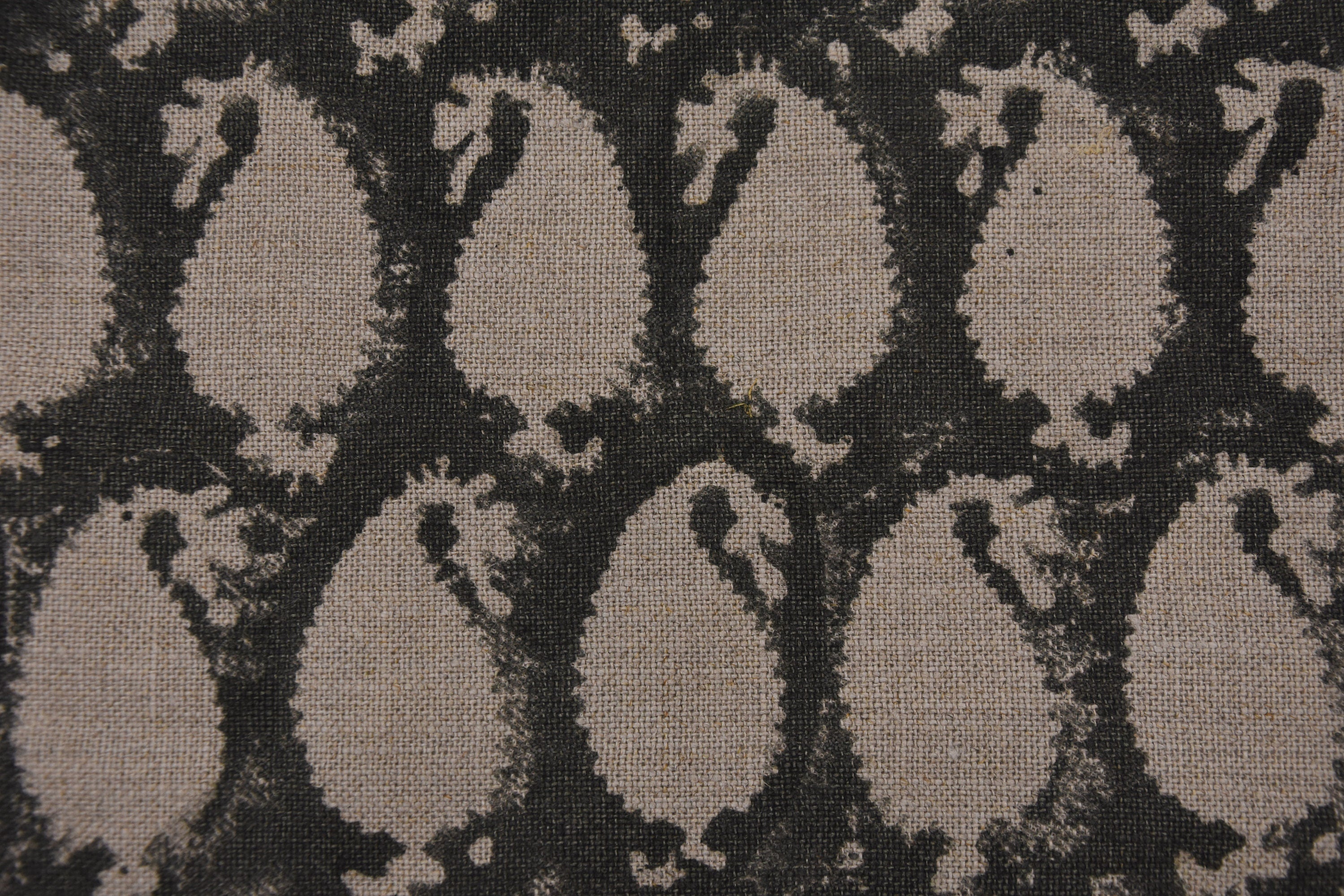 Block Print  Thick Linen 58" Wide, fabric by the yard, Indian print, handloom Pillow Curtains Linen By The Yard - Gotta