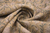 Thick Linen 58" Wide, Block Print Indian Cushion Cover, Decorative Floral Printed Curtain, Sofa and Table Cloth - AARADHANA