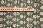 Thick Linen 58" Wide Indian hand block floral print, fabric by the yard, hand made upholstery sofa cover - PANKHUDI