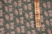 Thick linen 58" wide, Indian fabric print, Block print curtains, linen block print, handmade blocks, Sewing fabric - DAMARU