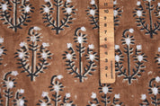 Block print Thick linen 58" wide, Indian fabric, floral print pillow cover, table cloth, handloom curtains, linen by yards - NEEL GAGAN