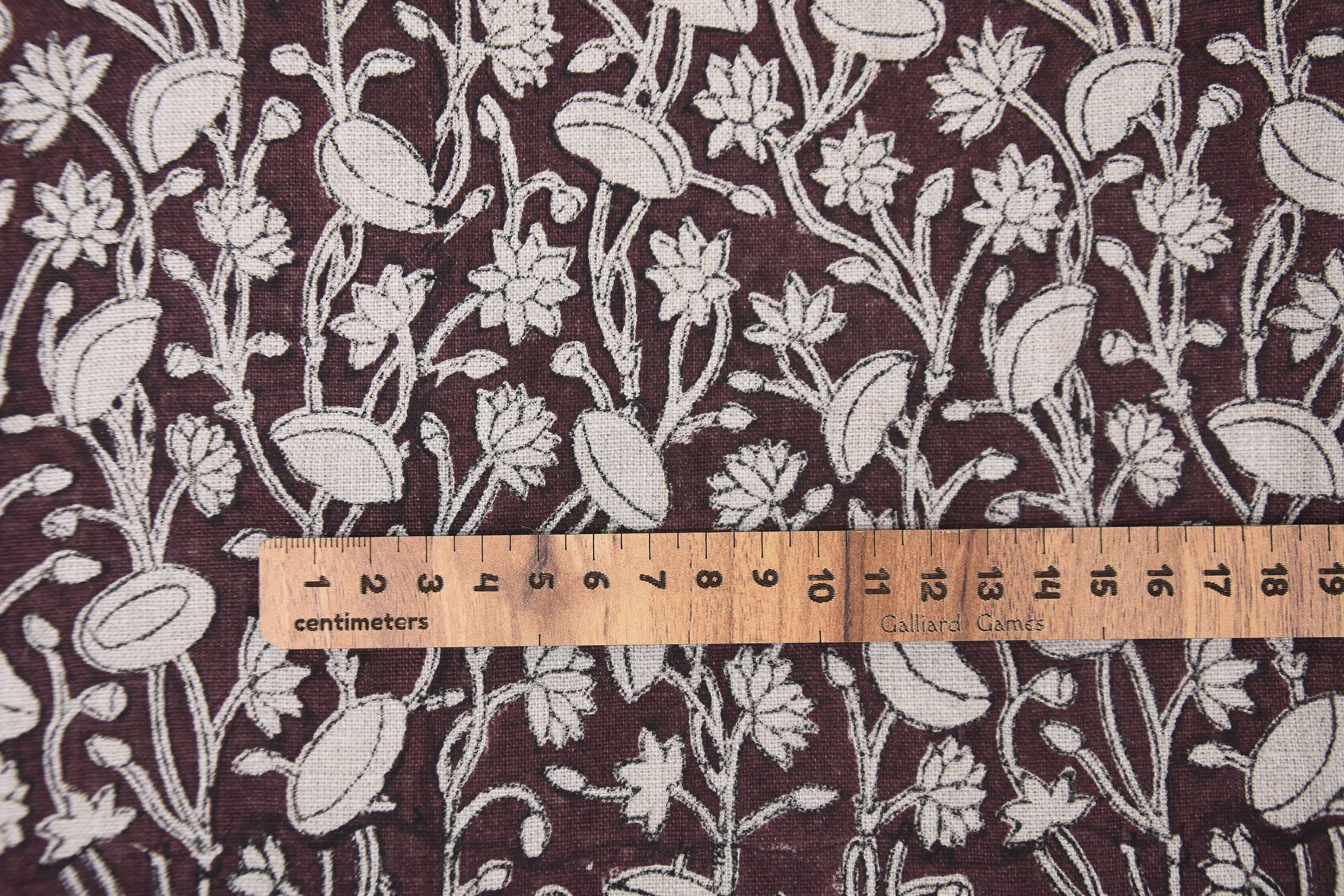Handloom Pure Linen 58-Inch Wide Hand Block Print Fabric Curtains Table Cloth and Linen Pillow - PISHTA