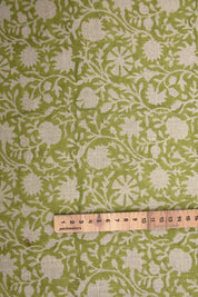 Block print thick Linen 58" Wide, hand block print, Indian Craft Fabric, Home Decor, Linen Napkins, Linen fabric -Chakri