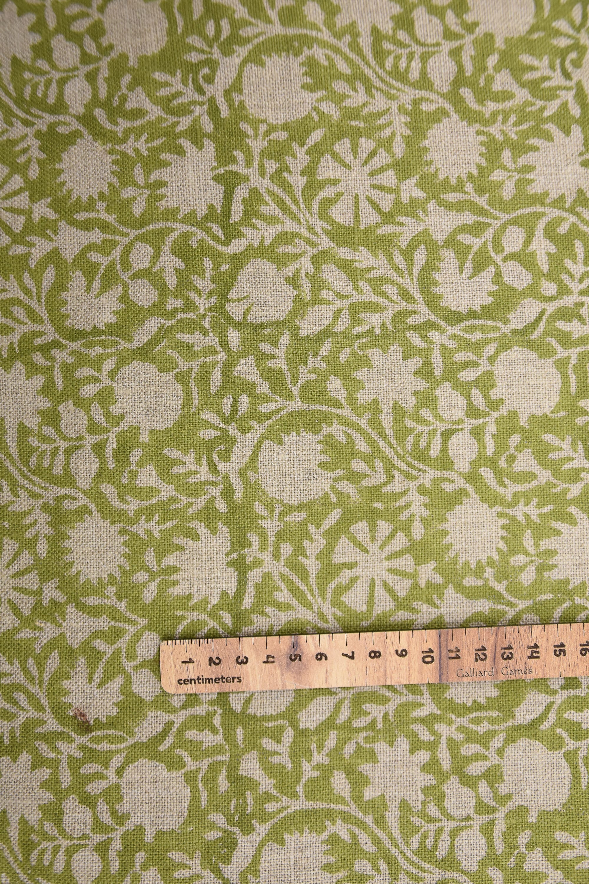 Block print thick Linen 58" Wide, hand block print, Indian Craft Fabric, Home Decor, Linen Napkins, Linen fabric -Chakri