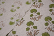 Block print pure linen 58" wide decorative cushions, window curtains, premium fabric, table cover, lampshades - RISHI