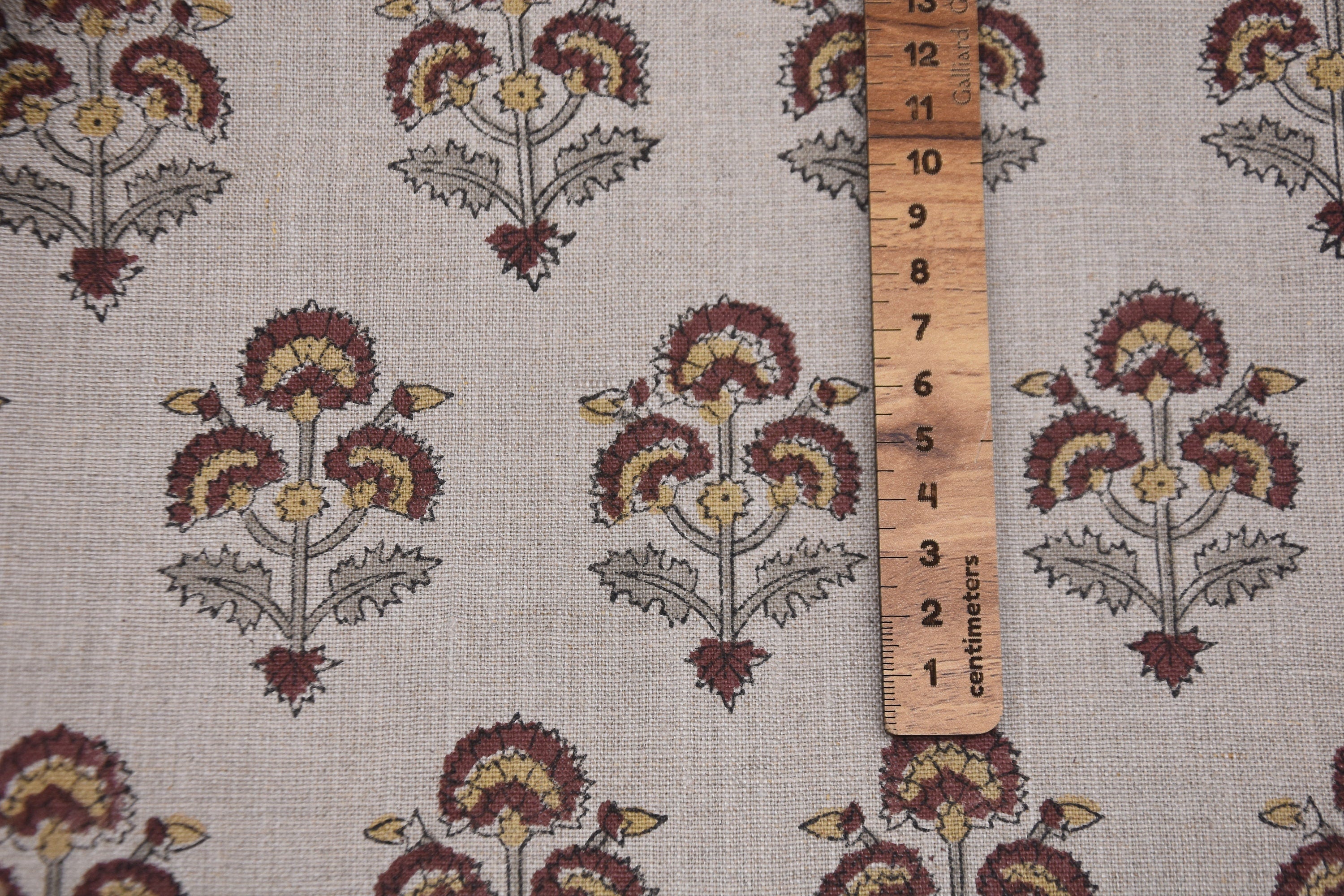 Thick Cotton 44" Wide, Block Print, Handmade, Indian Cushion Cover, Sofa and Table Cloth, Floral Printed - TRAFFIC LIGHT