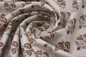 Thick Cotton 44" Wide, Block Print, Handmade, Indian Cushion Cover, Sofa and Table Cloth, Floral Printed - TRAFFIC LIGHT