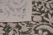 Hand block print , duck canvas 50" wide, table runners and cushion cover, linen fabric, window curtains - KUNDANVAN