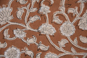 Cotton fabric, pillow and cushions fabric, window curtains, duck canvas 50" wide, block print linen, durable linen - HIMACHAL