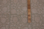 Hand block print pure linen floral handmade art, linen window curtains, pillow cover, cushions, table napkins - 6 KAMAL
