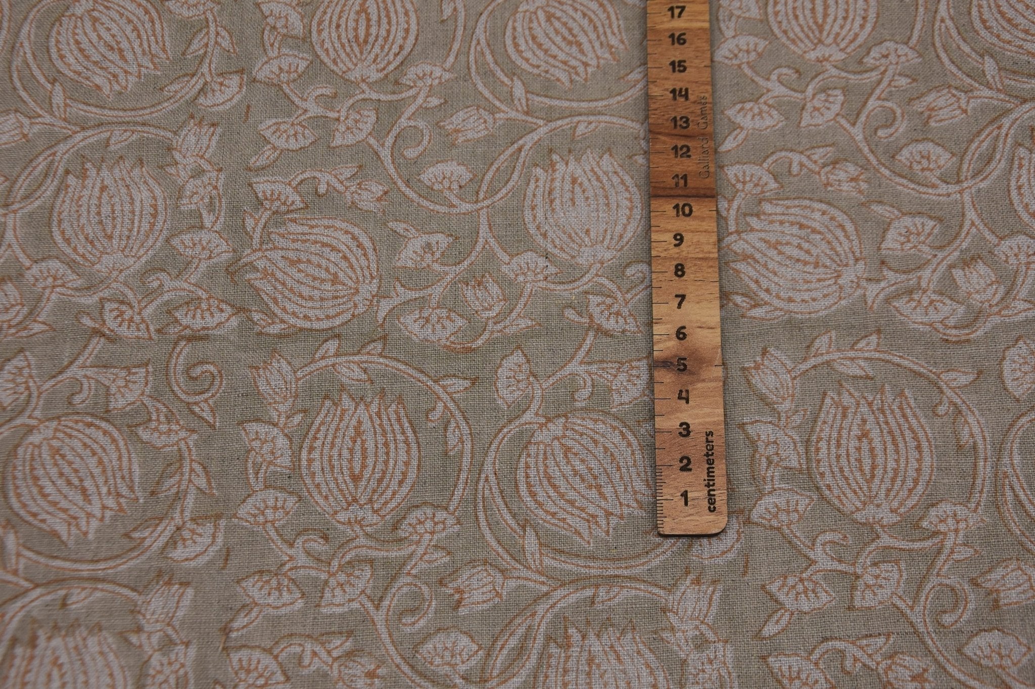 Hand block print pure linen floral handmade art, linen window curtains, pillow cover, cushions, table napkins - 6 KAMAL