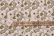 Thick cotton 44" wide fabric, cushion fabric, hand block print, Indian handmade art, windowpane, farmhouse decor - SAJAWAT