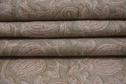 Hand block print pure linen floral handmade art, linen window curtains, pillow cover, cushions, table napkins - 6 KAMAL