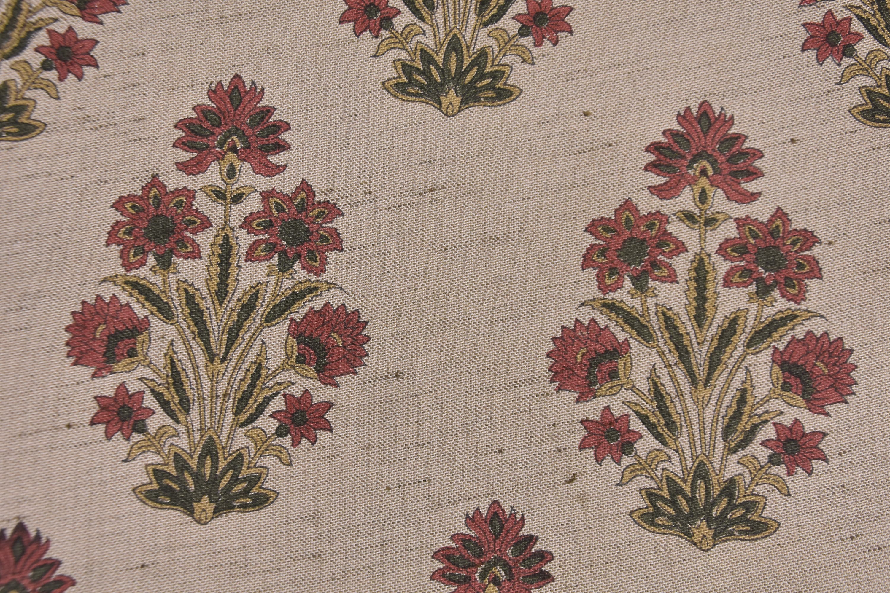 Fabric pillows and cushion, natural linen blend, 58" wide linen fabric window curtains, drapery fabric, tablecloth - Morpankh