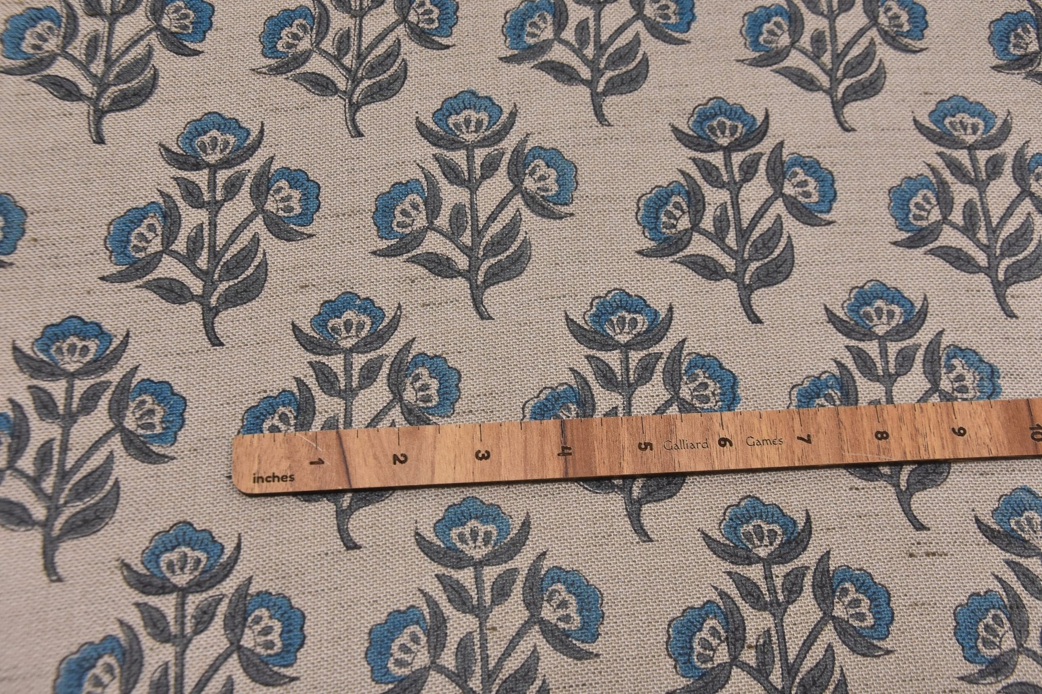 Natural linen blend fabric, hand block print, linen pillows and curtains, farmhouse window shades, napkins - BAELPATRA