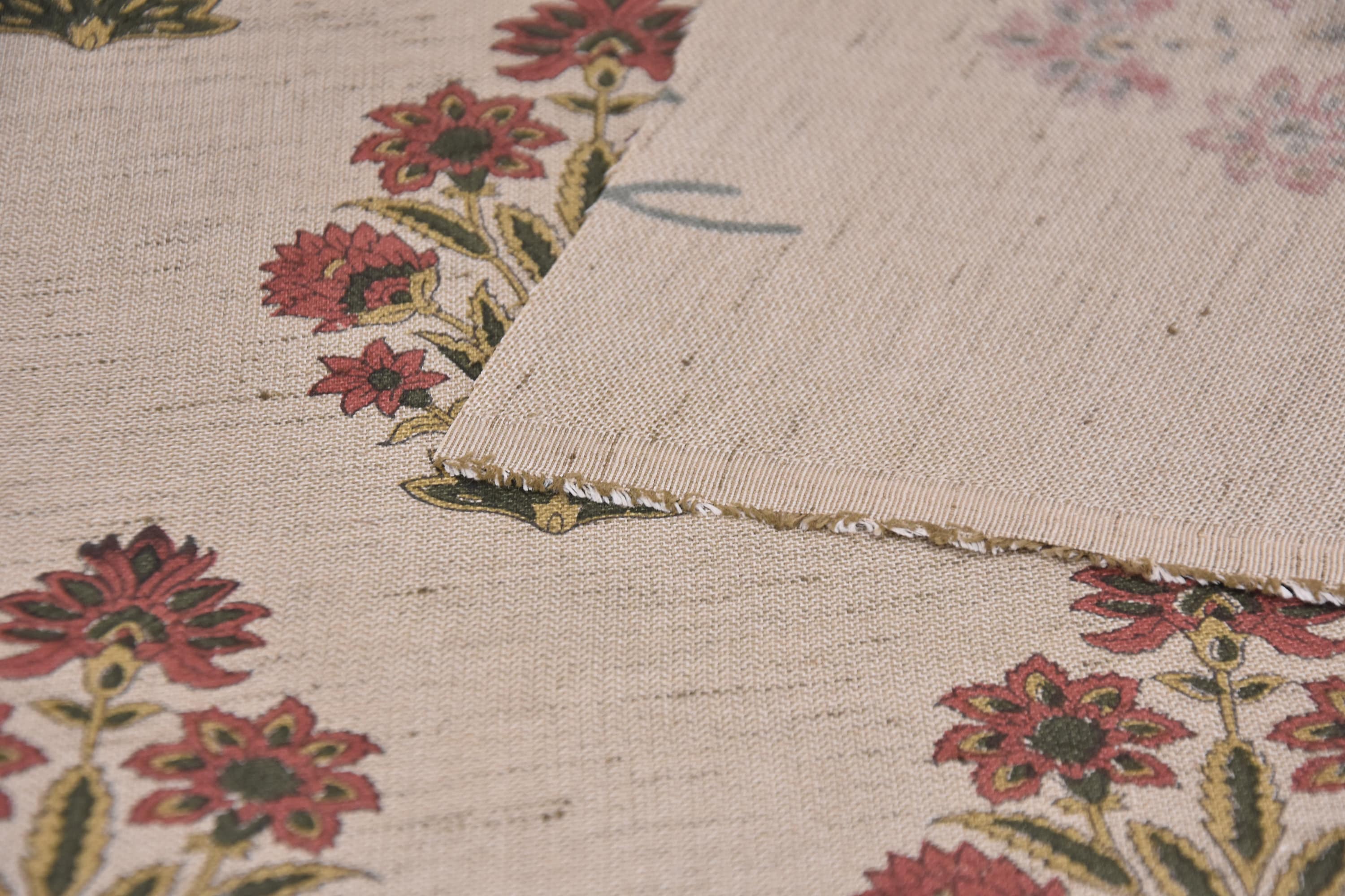 Fabric pillows and cushion, natural linen blend, 58" wide linen fabric window curtains, drapery fabric, tablecloth - Morpankh