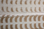 Hand printed cushion and pillow cover, thick linen pure fabric, striped pattern print curtains - GARUD