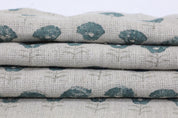 Printed linen fabric, cushion natural thick linen pure fabric, hand block art, chair cover, pillows - KOHINOOR
