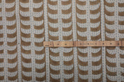 Hand printed cushion and pillow cover, thick linen pure fabric, striped pattern print curtains - GARUD