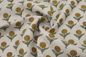 Linen pillow fabric, couch cushion, decorative floral bohemian curtains, linen for room bedding and table cover - PUKHRAJ