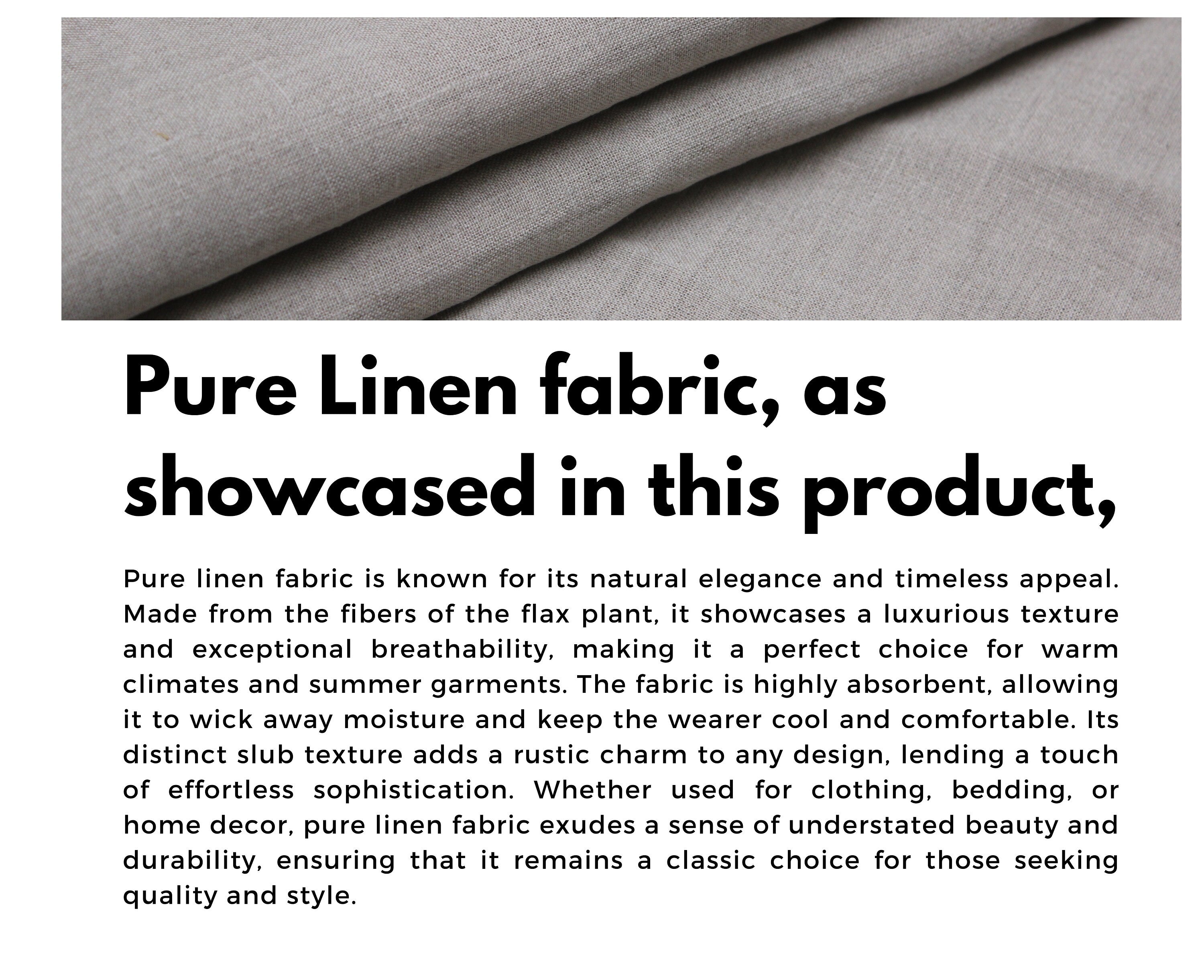 Linen fabric, cushion cover, curtains, floral block print, handmade art, pure linen 58" wide, lampshade - AMRITVELA