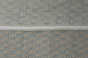 Pure linen 58" wide fabric, floral block print linen pillow cover, table napkins, Indian handmade art - TARANGNI