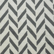 Block Printed Natural Linen Blend Striped Fabric for Curtains and Roman Shades - STRIPE SCALE
