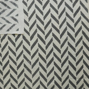 Block Printed Natural Linen Blend Striped Fabric for Curtains and Roman Shades - STRIPE SCALE
