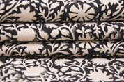 Block print linen fabric, thick cotton 44" wide, Indian fabric, window shades and curtains, durable cotton fabric - CHAKRI