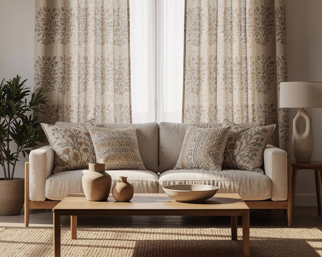 Exploring the Sustainable Charm of Block-Printed Linen Fabrics for Your Home