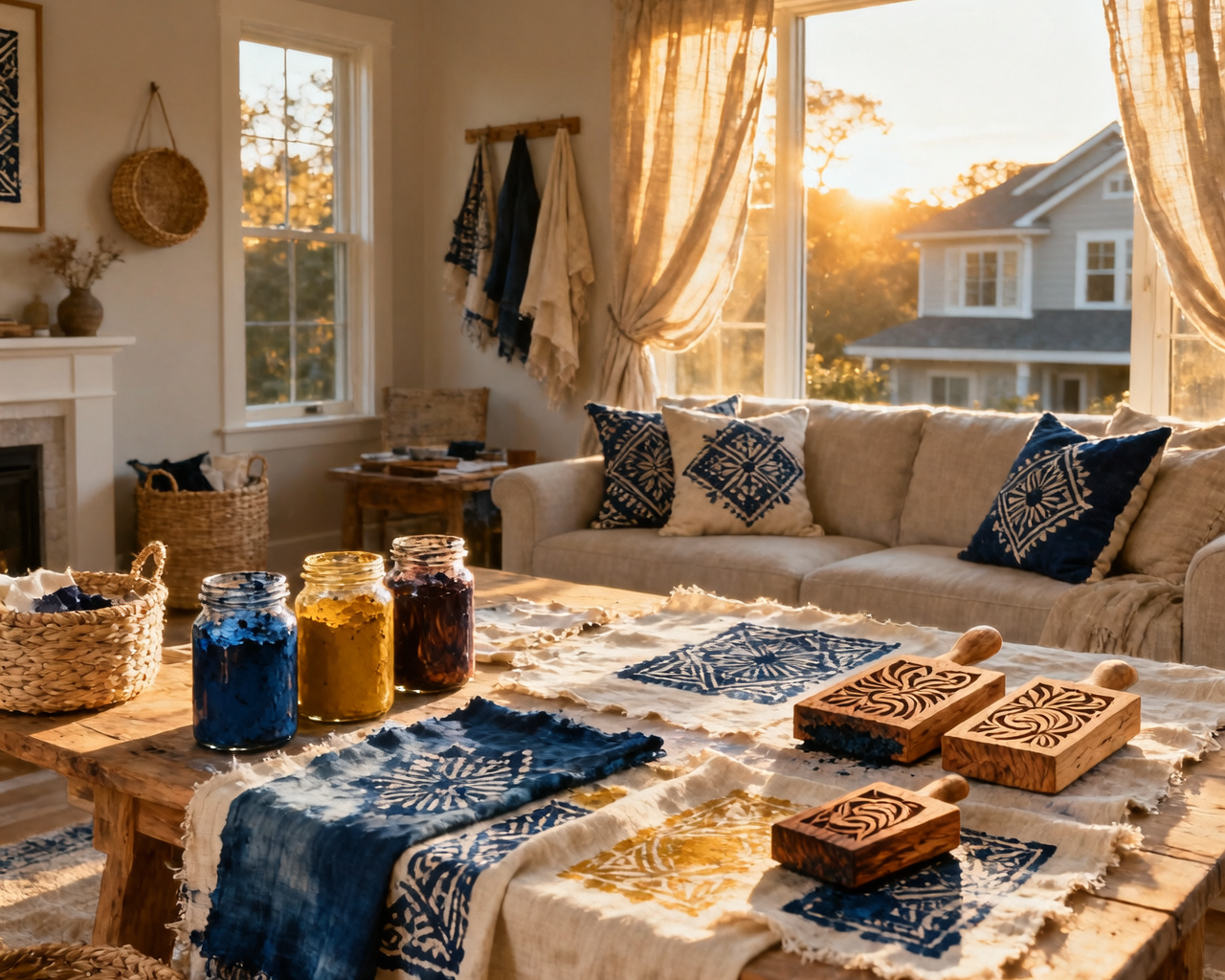The Sustainable Art of Block Printing on Various Fabrics
