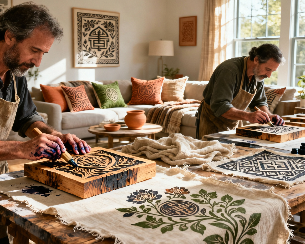 Where Do the Prints and Patterns of Block Prints Come From?