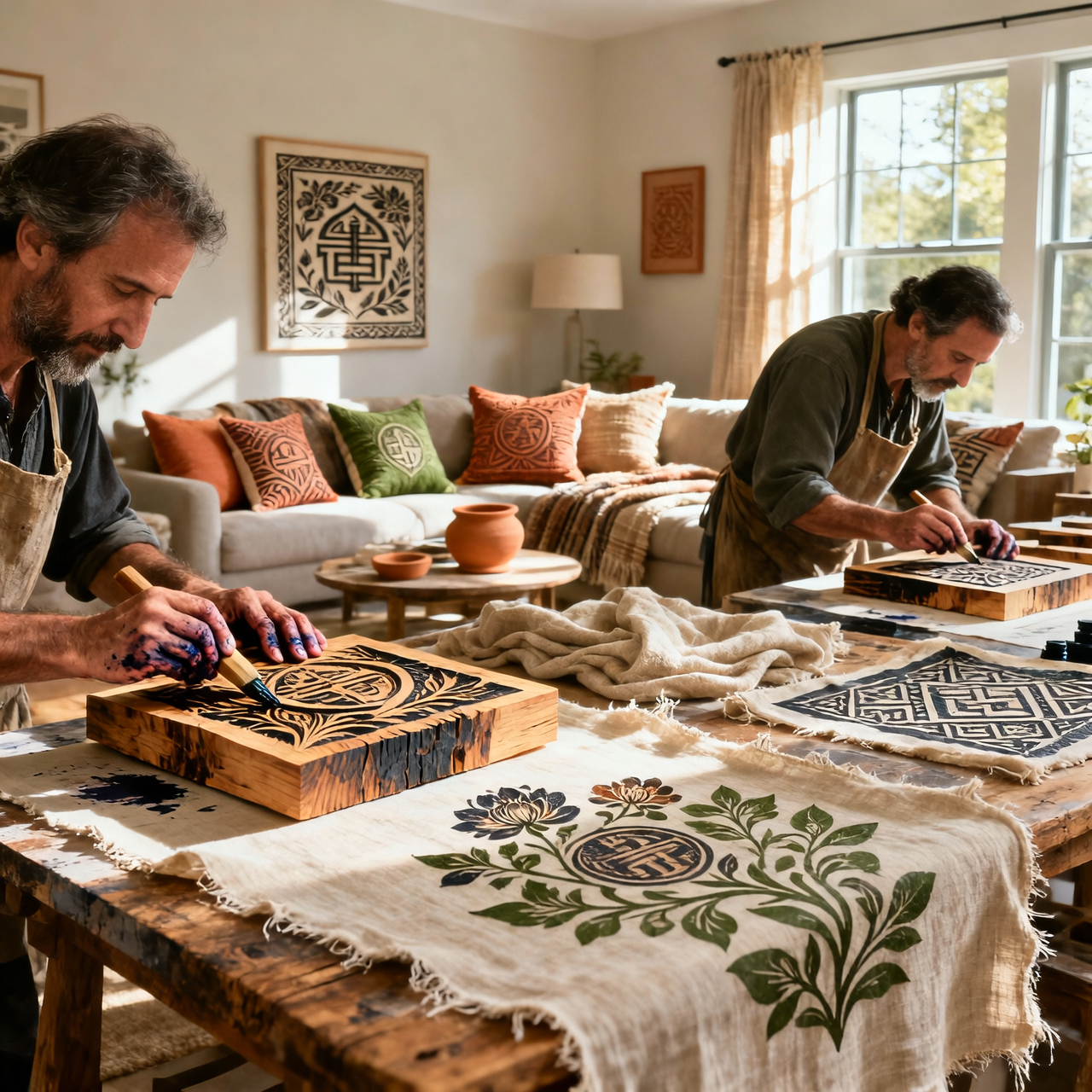 Where Do the Prints and Patterns of Block Prints Come From?