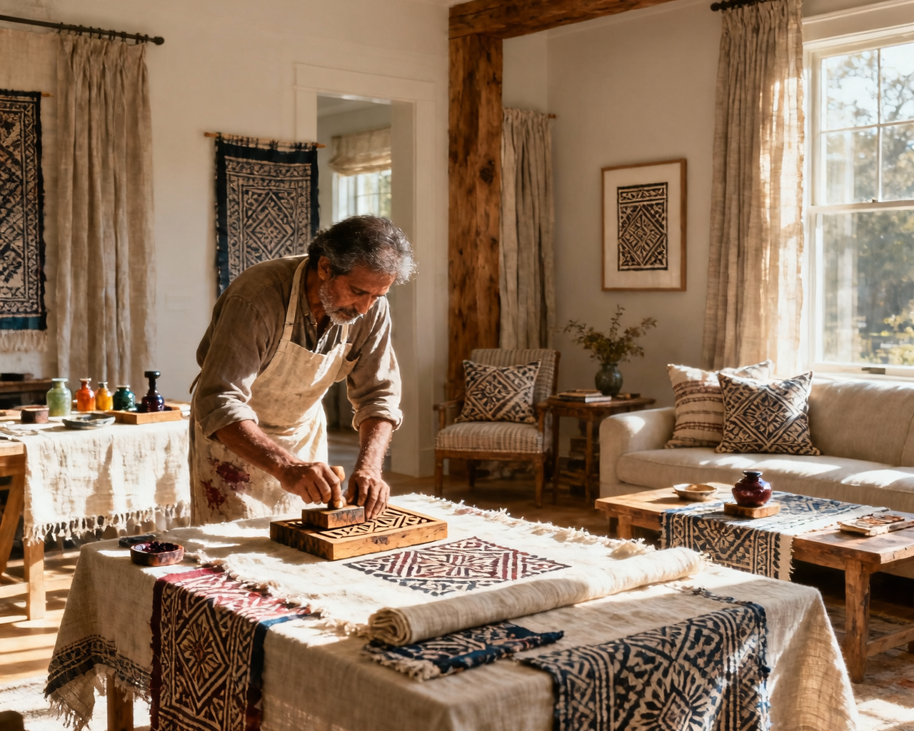 Hand Block Printed Fabrics: A Story of Craftsmanship, Patience, and Perfection