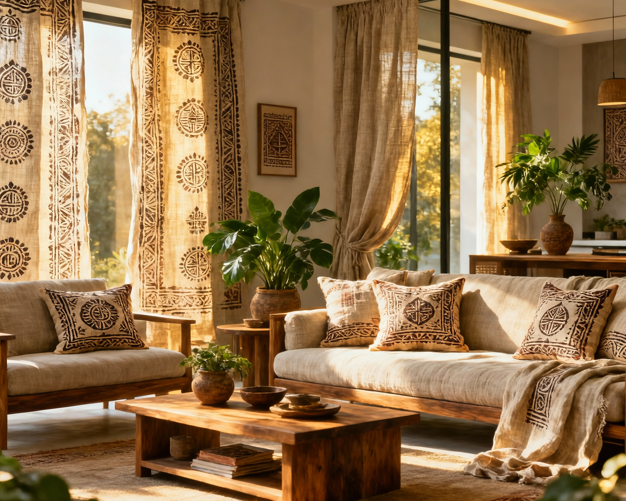 The Timeless Charm of Block Printed Linen in Modern Home Decor