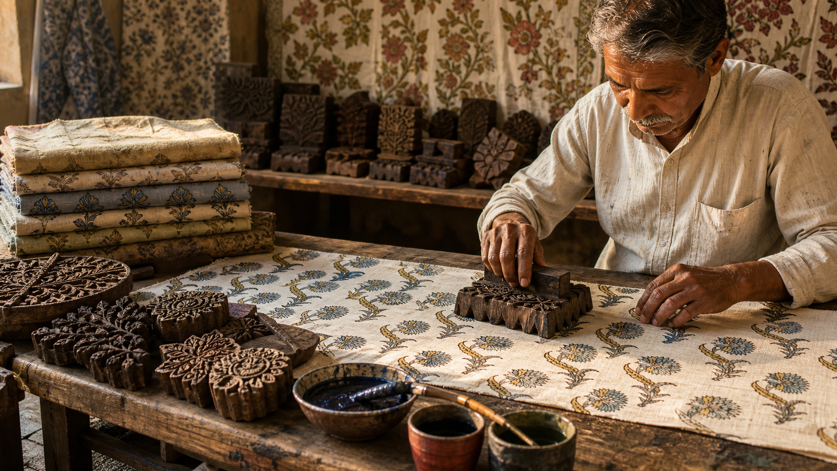 Exploring India's Time-Honored Craft: Block Printing Unveiled
