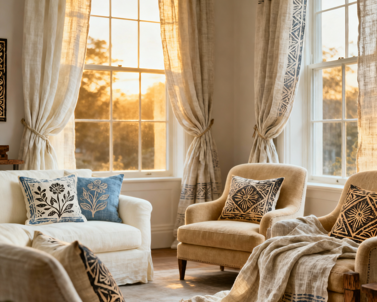 The Art of Block Printed Linen: Elevating Your Home Décor with Timeless Elegance