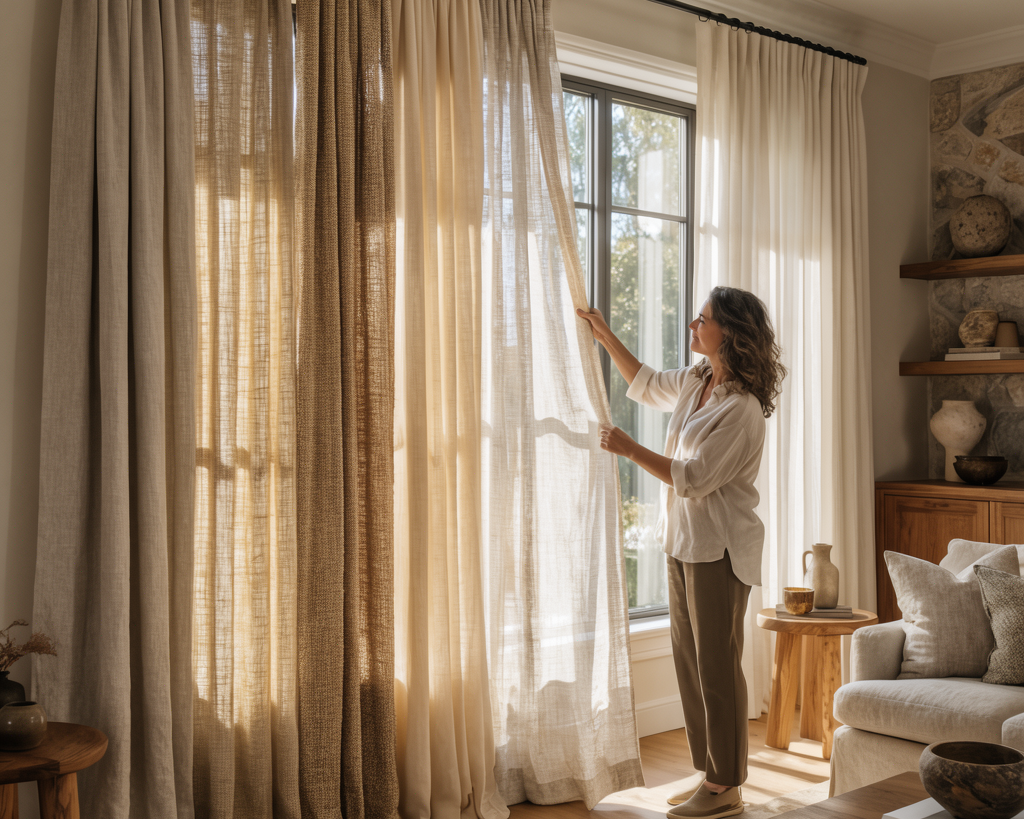How To Choose The Right Fabric And Color For Custom Curtains