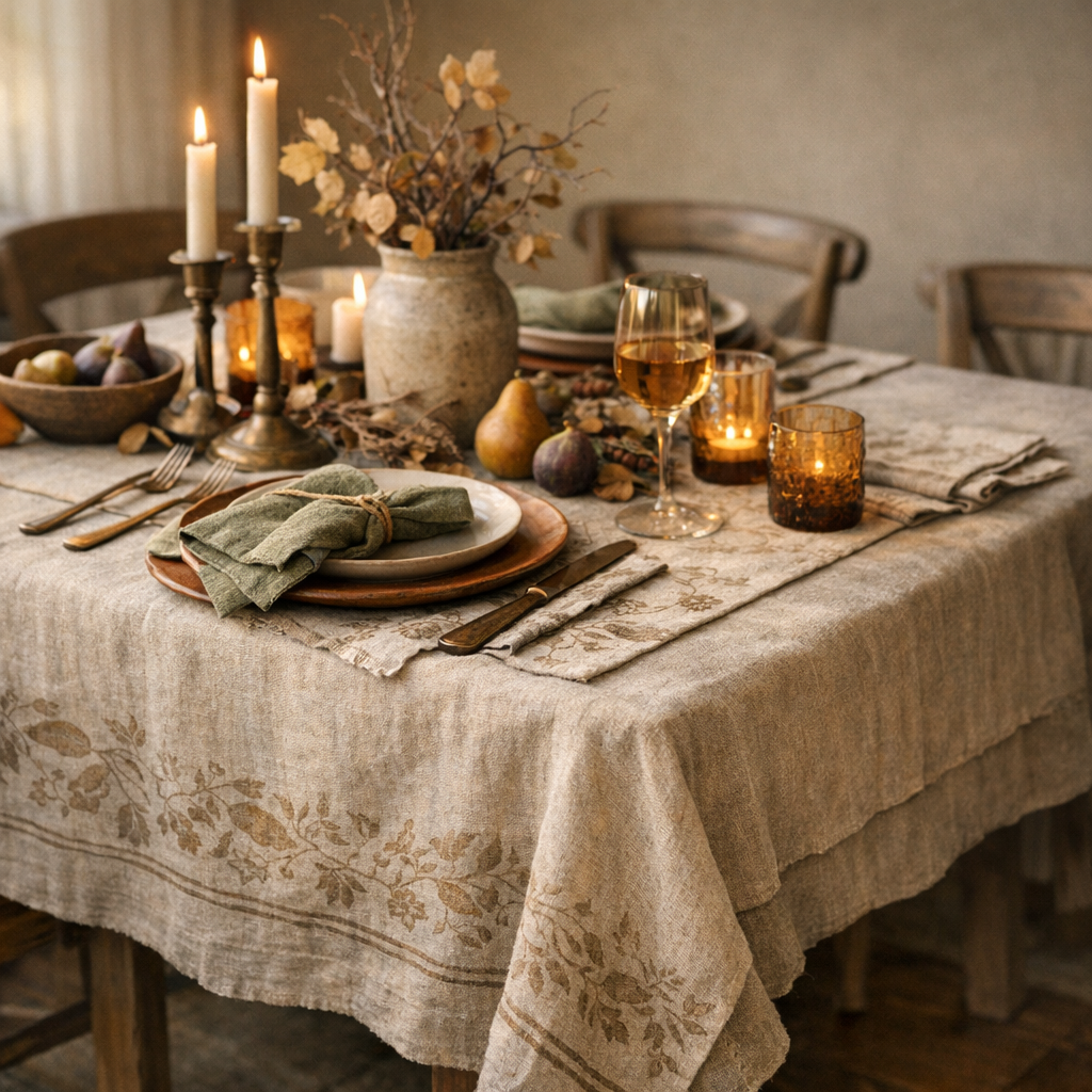 Upgrade Your Fall Gatherings: Top Linen Tablecloths to Elevate Your Dining Room