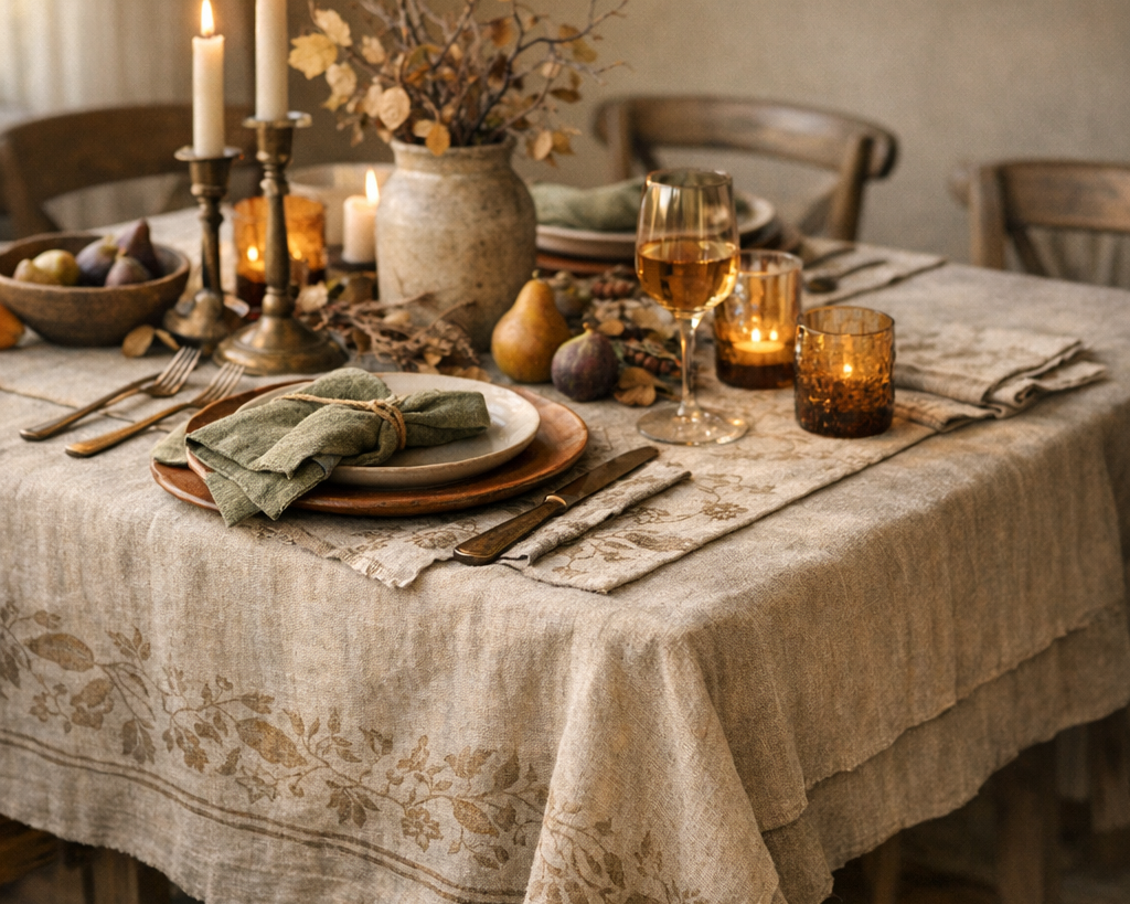 Upgrade Your Fall Gatherings: Top Linen Tablecloths to Elevate Your Dining Room