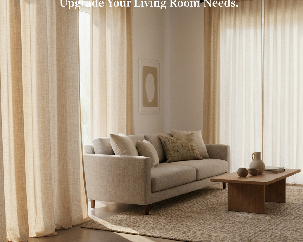 Linen Curtains Fabric Are the Upgrade Your Living Room Needs